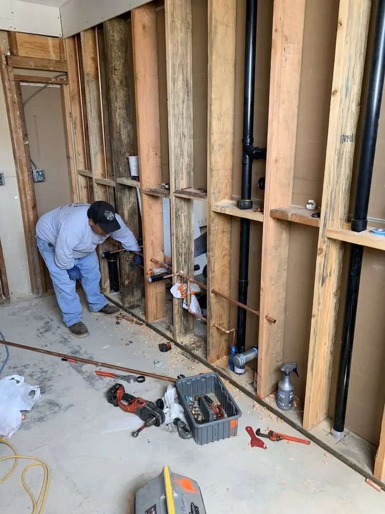 Commercial rough-in plumbing for Gas Line Repair in Winnemissett